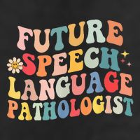 Groovy Retro Future Speech Language Pathologist  25L Jumbo Tote