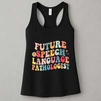 Groovy Retro Future Speech Language Pathologist  Womens Tank Top
