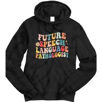 Groovy Retro Future Speech Language Pathologist  Tie Dye Hoodie