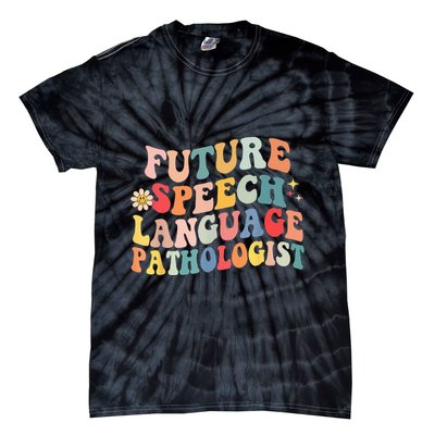 Groovy Retro Future Speech Language Pathologist  Tie-Dye T-Shirt
