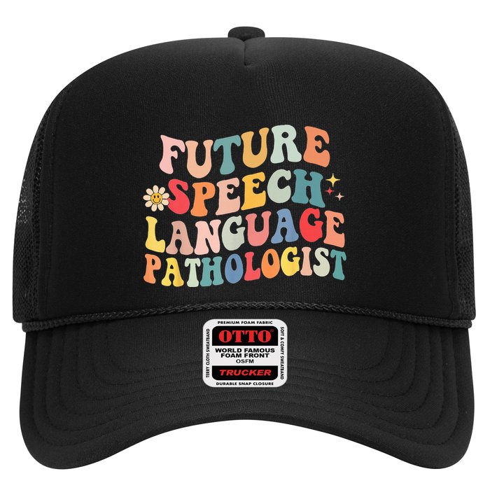 Groovy Retro Future Speech Language Pathologist  Trucker Hat