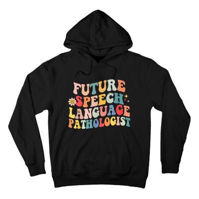 Groovy Retro Future Speech Language Pathologist  Tall Hoodie