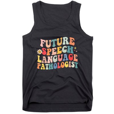 Groovy Retro Future Speech Language Pathologist  Tank Top