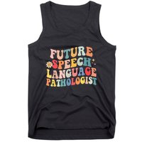Groovy Retro Future Speech Language Pathologist  Tank Top