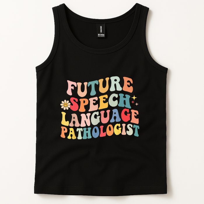 Groovy Retro Future Speech Language Pathologist  Tank Top