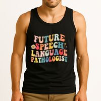 Groovy Retro Future Speech Language Pathologist  Tank Top