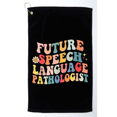Groovy Retro Future Speech Language Pathologist  Golf Towel