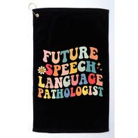 Groovy Retro Future Speech Language Pathologist  Golf Towel