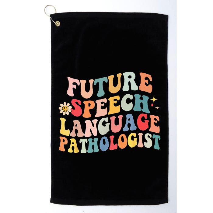 Groovy Retro Future Speech Language Pathologist  Golf Towel