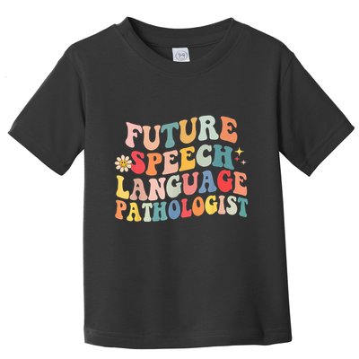 Groovy Retro Future Speech Language Pathologist  Toddler T-Shirt