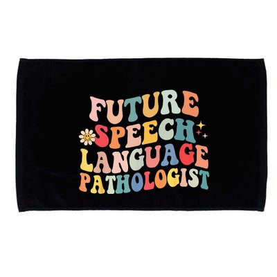 Groovy Retro Future Speech Language Pathologist  Microfiber Hand Towel