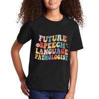 Groovy Retro Future Speech Language Pathologist  Kids T-Shirt