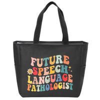 Groovy Retro Future Speech Language Pathologist  Zip Tote Bag