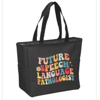 Groovy Retro Future Speech Language Pathologist  Zip Tote Bag