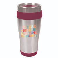 Groovy Retro Future Speech Language Pathologist  16oz Travel Tumbler