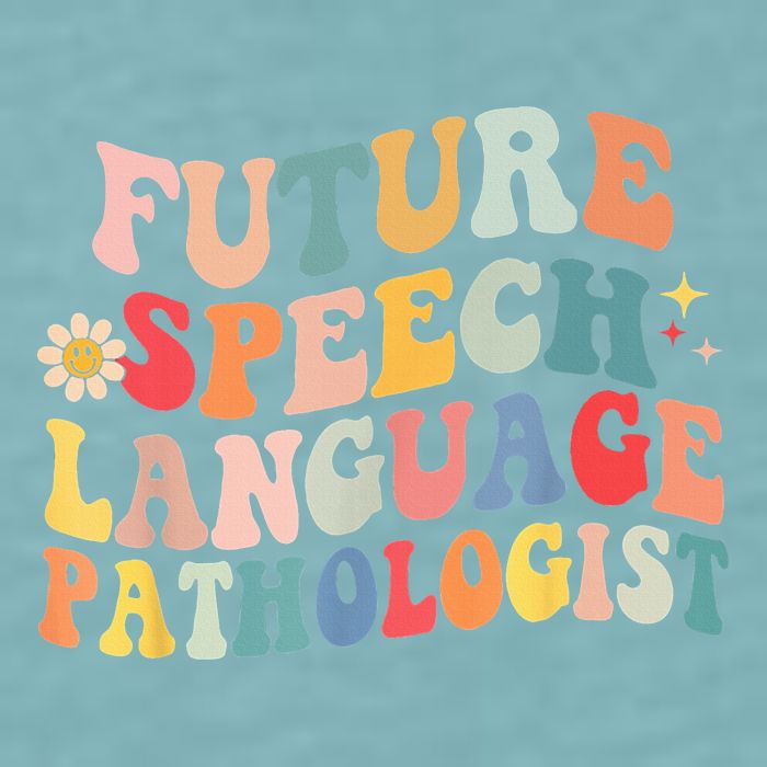 Groovy Retro Future Speech Language Pathologist  Sueded Cloud Jersey T-Shirt