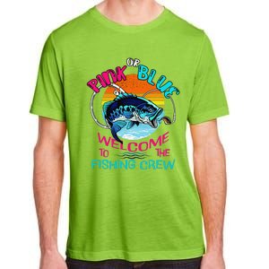 Gender Reveal Fishing Design For A Fishermen Adult ChromaSoft Performance T-Shirt