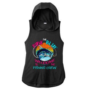 Gender Reveal Fishing Design For A Fishermen Ladies PosiCharge Tri-Blend Wicking Draft Hoodie Tank