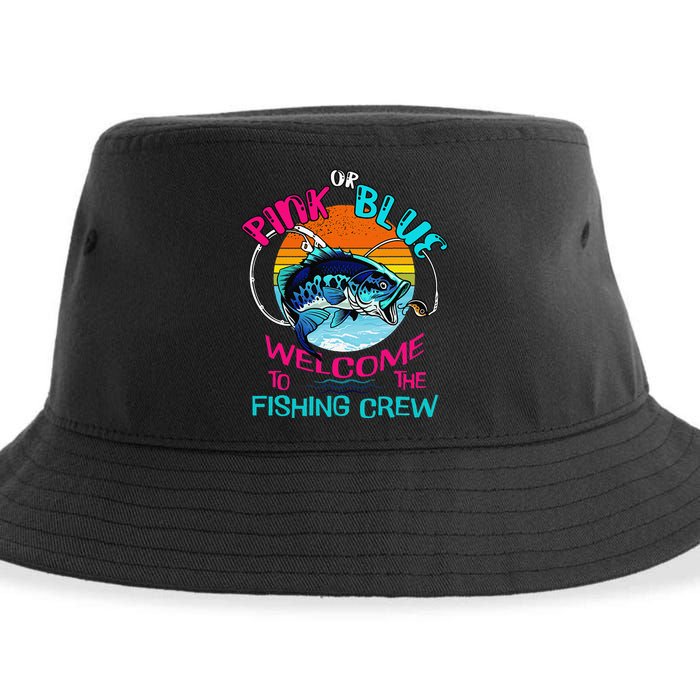 Gender Reveal Fishing Design For A Fishermen Sustainable Bucket Hat