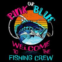Gender Reveal Fishing Design For A Fishermen Sustainable Bucket Hat