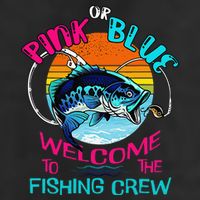 Gender Reveal Fishing Design For A Fishermen Adult Drive Performance Visor