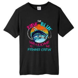 Gender Reveal Fishing Design For A Fishermen Tall Fusion ChromaSoft Performance T-Shirt