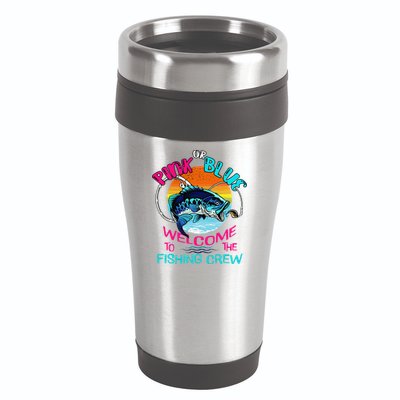 Gender Reveal Fishing Design For A Fishermen 16oz Travel Tumbler