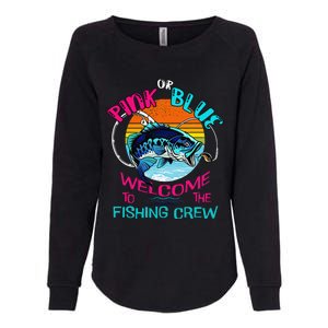 Gender Reveal Fishing Design For A Fishermen Womens California Wash Sweatshirt