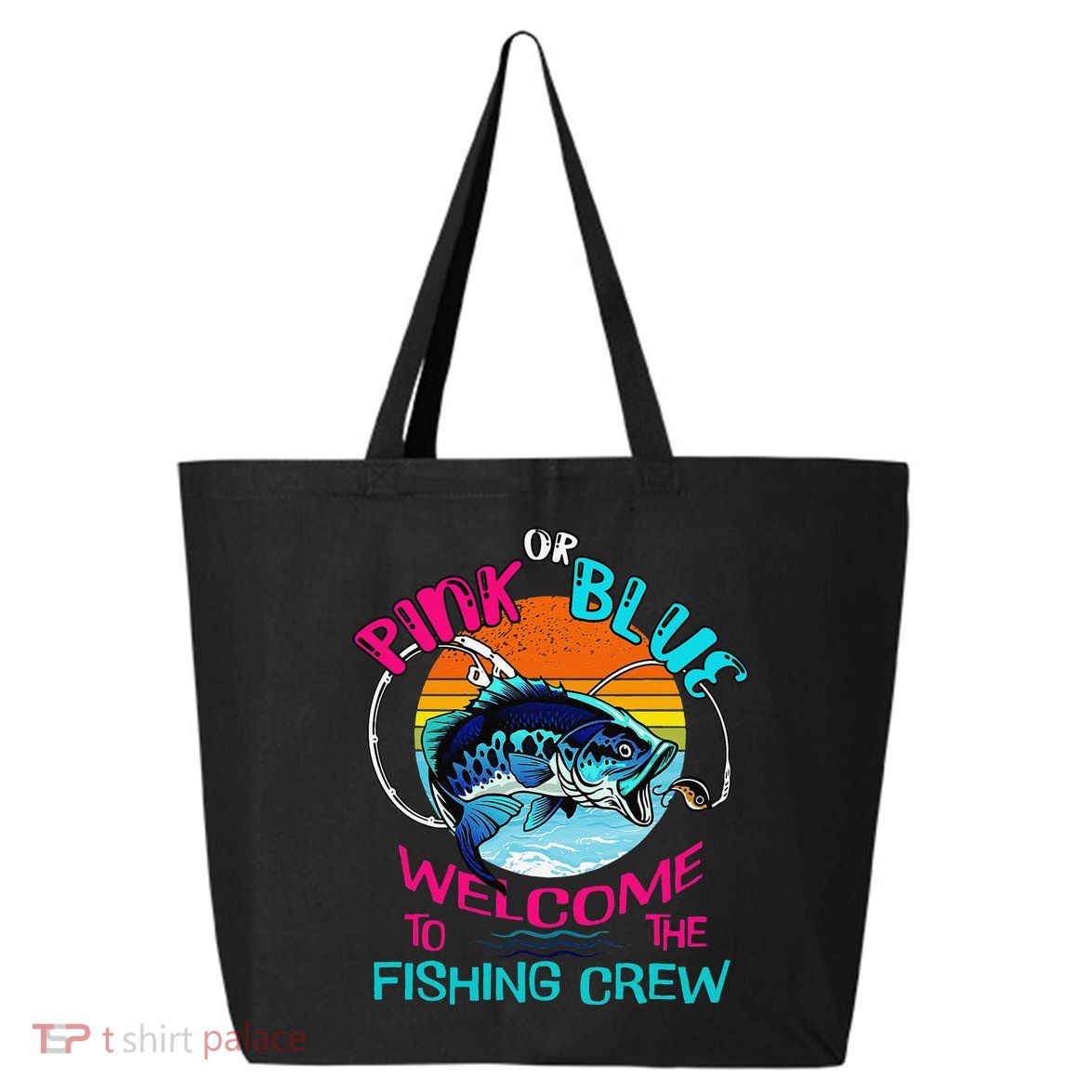 Gender Reveal Fishing Design For A Fishermen 25L Jumbo Tote