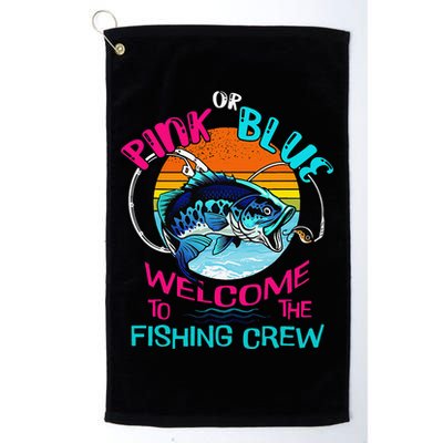 Gender Reveal Fishing Design For A Fishermen Golf Towel