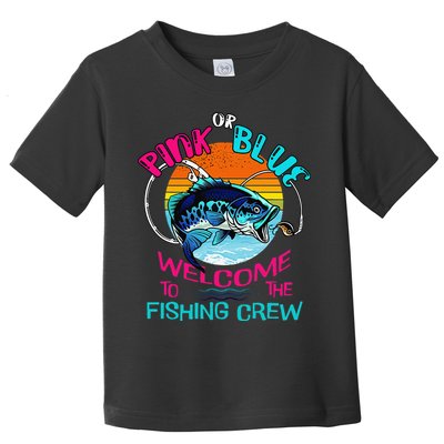 Gender Reveal Fishing Design For A Fishermen Toddler T-Shirt
