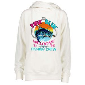 Gender Reveal Fishing Design For A Fishermen Womens Funnel Neck Pullover Hood