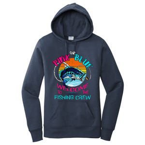 Gender Reveal Fishing Design For A Fishermen Women's Pullover Hoodie