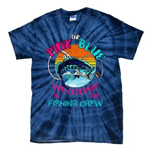 Gender Reveal Fishing Design For A Fishermen Tie-Dye T-Shirt