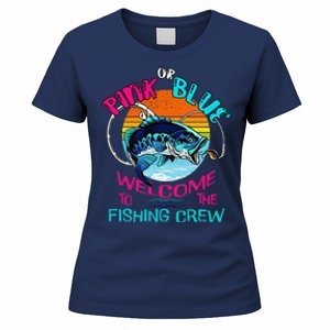 Gender Reveal Fishing Design For A Fishermen Women's T-Shirt