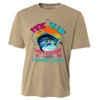 Gender Reveal Fishing Design For A Fishermen Cooling Performance Crew T-Shirt