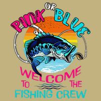Gender Reveal Fishing Design For A Fishermen Cooling Performance Crew T-Shirt
