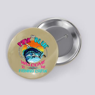 Gender Reveal Fishing Design For A Fishermen Button