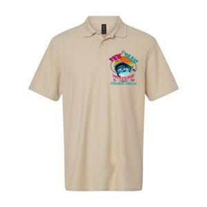 Gender Reveal Fishing Design For A Fishermen Softstyle Adult Sport Polo