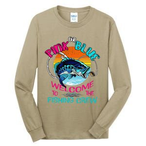 Gender Reveal Fishing Design For A Fishermen Tall Long Sleeve T-Shirt