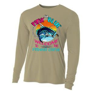 Gender Reveal Fishing Design For A Fishermen Cooling Performance Long Sleeve Crew