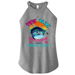 Gender Reveal Fishing Design For A Fishermen Women's Perfect Tri Rocker Tank