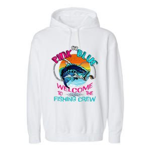 Gender Reveal Fishing Design For A Fishermen Garment-Dyed Fleece Hoodie