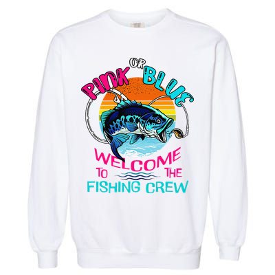 Gender Reveal Fishing Design For A Fishermen Garment-Dyed Sweatshirt