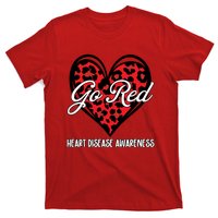 Go Red For Womens Heart Disease Awareness Month Leopard T-Shirt