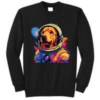 Golden Retriever Funny Golden Retriever Astronaut Sweatshirt