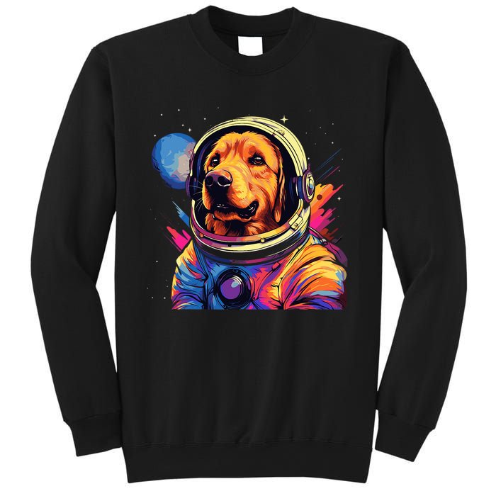 Golden Retriever Funny Golden Retriever Astronaut Sweatshirt