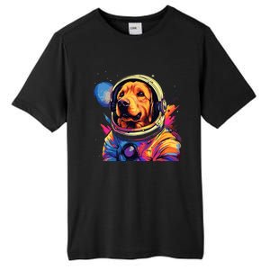 Golden Retriever Funny Golden Retriever Astronaut Tall Fusion ChromaSoft Performance T-Shirt