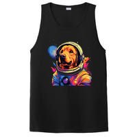 Golden Retriever Funny Golden Retriever Astronaut PosiCharge Competitor Tank