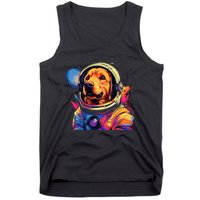 Golden Retriever Funny Golden Retriever Astronaut Tank Top